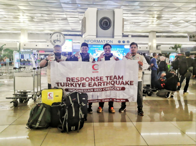 BSMI Berangkatkan Tim Aju Kirim Bantuan Penyintas Gempa Turki