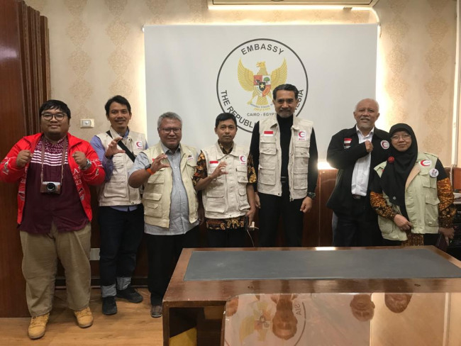 Salurkan Bantuan Palestina, BSMI Audiensi dengan Dubes RI di Kairo