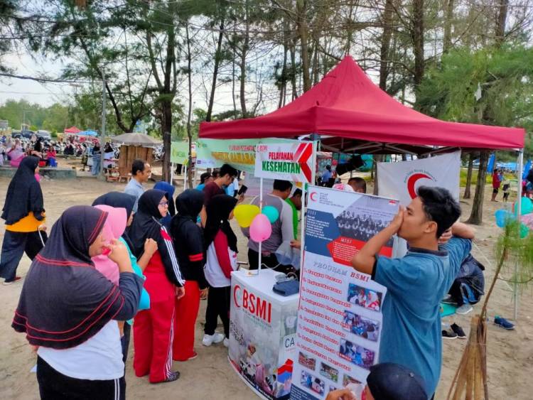 Senam Bersama Komunitas Fun For Fit Tobo Kito Bengkulu, BSMI Berikan Layanan Kesehatan Cuma-cuma