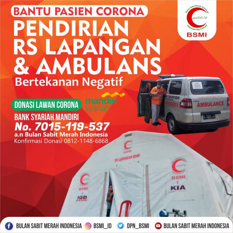 BSMI akan Bangun RS Lapangan dan Ambulans untuk Corona