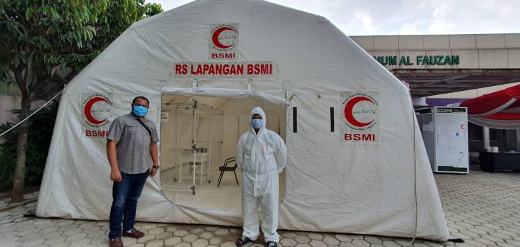RS Lapangan BSMI untuk Covid-19 Mulai Beroperasi