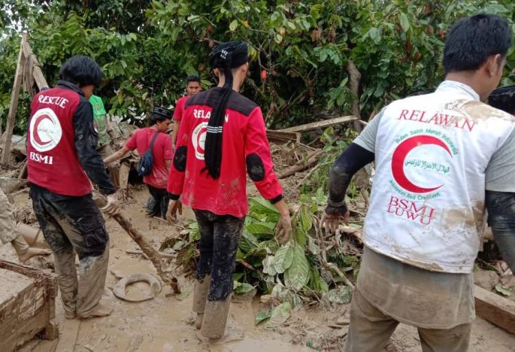 BSMI Sulsel Kirim Relawan dan Bangun Dua Posko Banjir Masamba