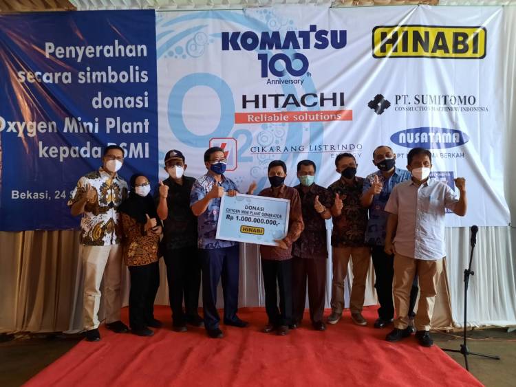 Atasi Kelangkaan Oksigen, BSMI Terima Donasi Oksigen Mini Plant dari Hinabi