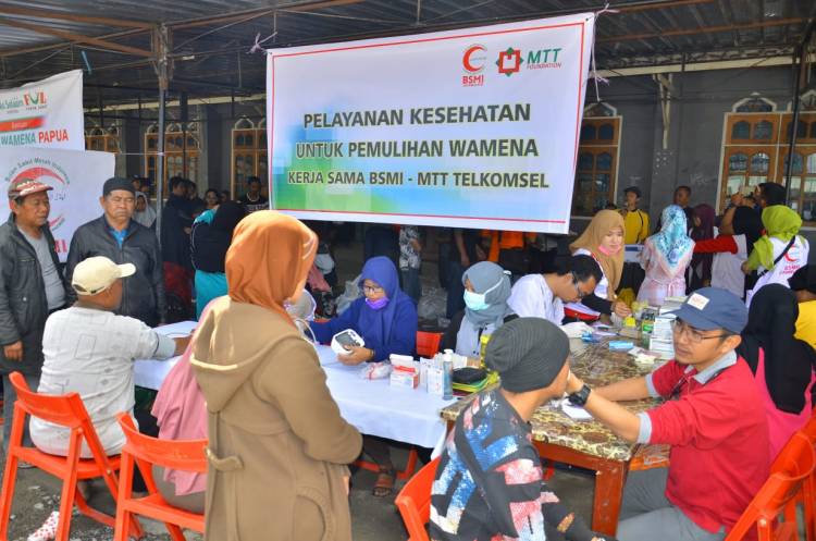 BSMI dan MT Telkomsel Gelar Pengobatan di Wamena, Mayoritas Menderita Trauma dan Stres