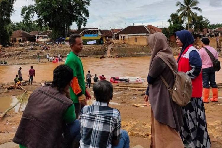 Tim Psikososial BSMI Banten Assesment di Beberapa Titik Bencana