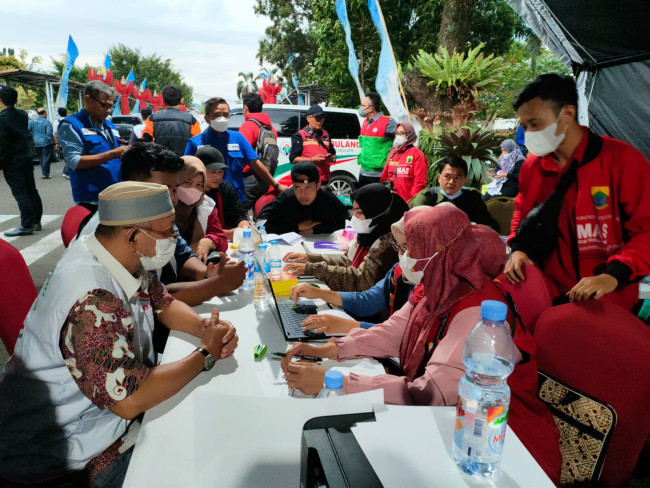 Tim AJU Berkoordinasi dengan BPBD, Dinkes dan Basarnas untuk Pendirian RS Lapangan di Cianjur