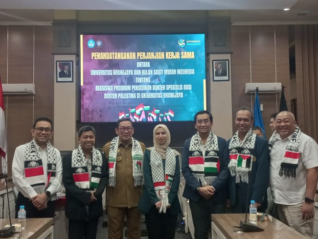 BSMI dan Universitas Brawijaya Teken Kerja Sama Beasiswa Dokter Spesialis untuk Dokter Palestina